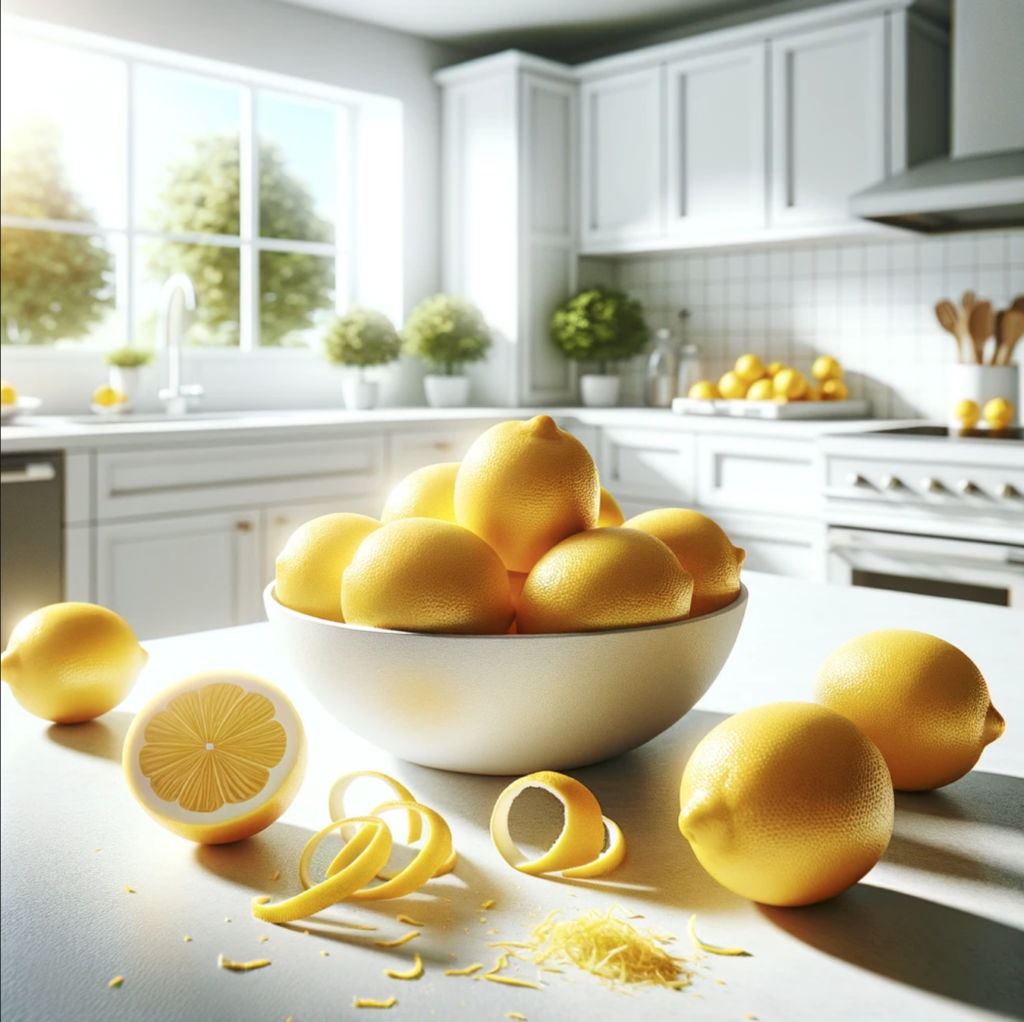 Bowl of lemons in the kitchen